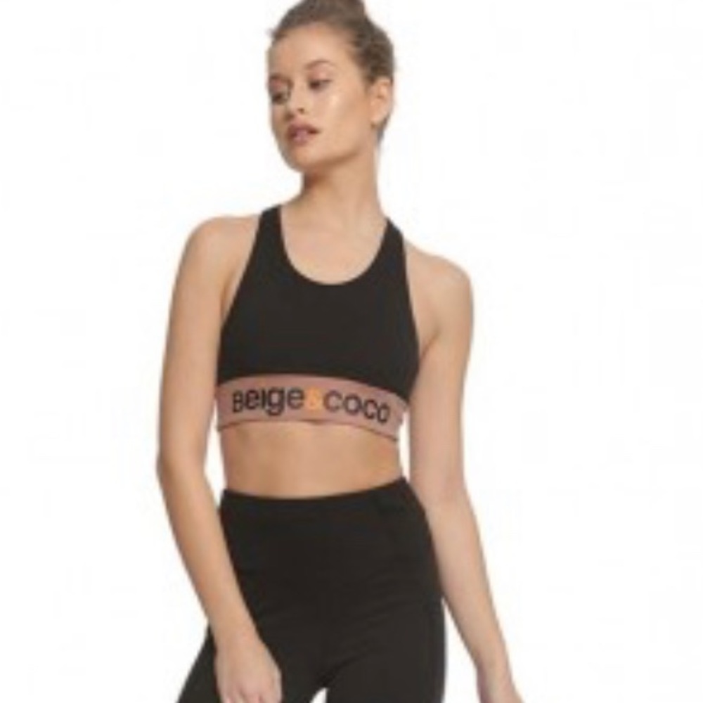 Beige and Coco active sports bra